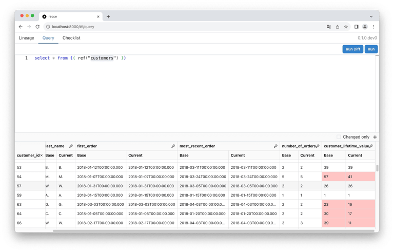 query-diff